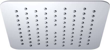 Ufo Luxe Hoofddouche Vierkant 200 mm Ultra Plat Chroom Aqua Splash