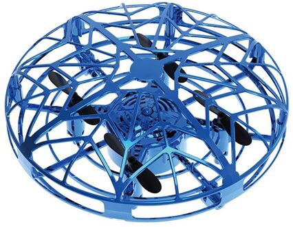 UFO Mini Drone Infrarood Sensor UFO Vliegende Speelgoed Gebaar Inductie Vliegtuigen voor Kinderen kinderen Model Speelgoed Blauw