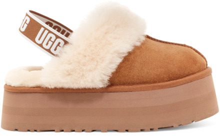 Ugg Chestnut Brown Faux Fur Slingback Sandalen UGG , Brown , Dames - 38 Eu,39 EU