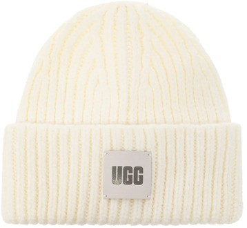 Ugg Chunky Rib Beanie Beige muts