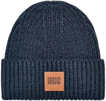 Ugg Chunky Rib Beanie Hat UGG , Blue , Dames - ONE Size