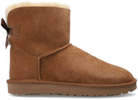 Ugg Classic Mini Baily Bow Dames Laarzen - Chestnut - Maat 40