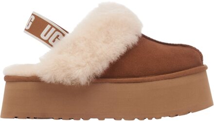 Ugg Dames Gezellige Pantoffels Funkette Stijl UGG , Brown , Dames - 41 EU