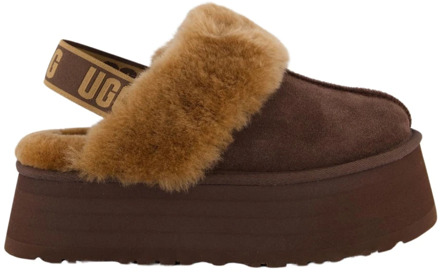 Ugg Dames Logo Achter Suede Sandalen UGG , Brown , Dames - 36 Eu,38 Eu,40 Eu,39 EU