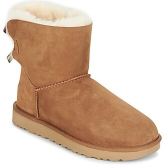 Ugg Dames Snowboots Mini Bailey Bow II Chestnut - Bruin - Maat 41
