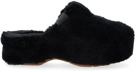 Ugg Fuzz Sugar Klomp in Zwart UGG , Black , Dames - 40 Eu,36 Eu,41 Eu,39 Eu,38 Eu,37 EU