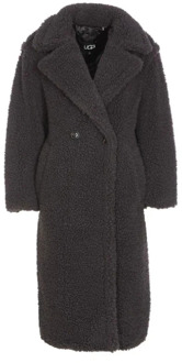 Ugg Jassen Gertrude Long Teddy Coat Zwart - M