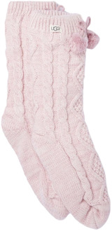 Ugg Laila Bow sokken met fleecevoering Roze - 1 maat