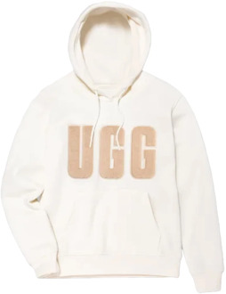 Ugg Logo Hoodie in Wit UGG , White , Dames - L,M,S