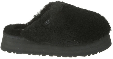 Ugg Maxi Curly Platform Slippers UGG , Black , Dames - 39 Eu,37 Eu,36 Eu,40 EU