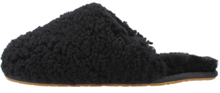 Ugg Maxi Curly Slide Pantoffels Dames zwart - 36