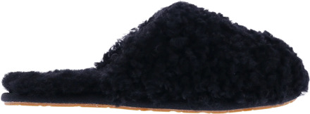 Ugg Maxi Curly Slide Pantoffels Dames zwart - 37