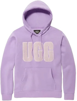 Ugg Paarse Rey Logo Hoodies UGG , Purple , Dames - L,M,S,Xs