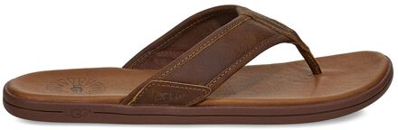 Ugg Seaside Flip Leather Heren Slippers - Luggage - Maat 42