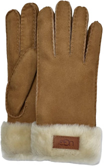 Ugg Stijlvolle Turn Cuff handschoenen UGG , Brown , Unisex - M