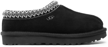 Ugg Zwarte Instap Sandalen met Wolvoering UGG , Black , Dames - 38 EU