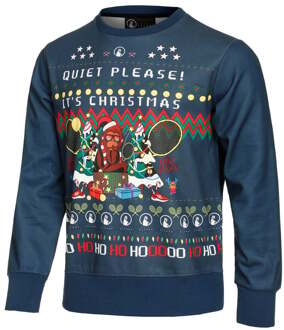 Ugly Christmas Sweatshirt Heren blauw - XL
