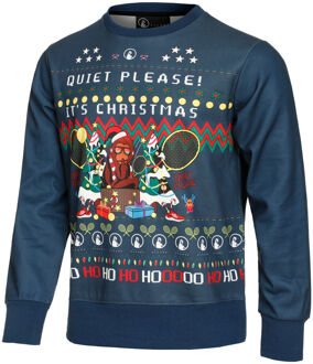 Ugly Christmas Sweatshirt Heren blauw - XS