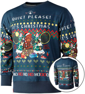 Ugly Christmas Sweatshirt Heren donkerblauw - S,L