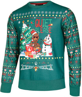 Ugly Christmas Sweatshirt Heren groen - XS
