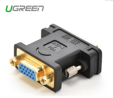 Ugreen 1080P DVI 24 + 5 Male naar VGA Female Converter DVI i naar VGA adapter vergulde DVI converter voor Computer PC Host Laptop