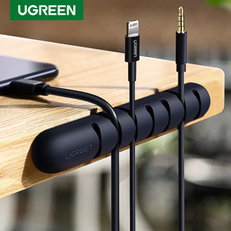 UGREEN Cable Organizer Silicone USB Cable Winder Flexible Cable Management Clips For Mouse Headphone Earphone Cable Holder Clips
