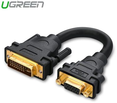 Ugreen Dvi Naar Vga Adapter Kabel Hoge Resolutie DVI-I 24 + 5 Pin Male Naar Vga Vrouwelijke Vergulde Monitor kabel