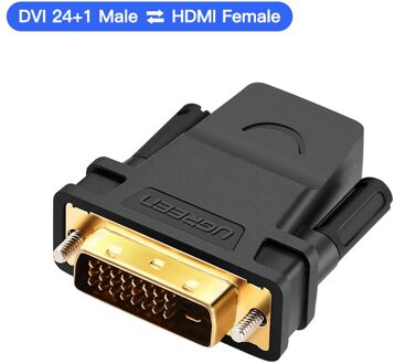 Ugreen HDMI naar DVI 24 + 1 Adapter Vrouw naar Man 1080 p HDTV Converter DVI Connector voor PC PS3 projector TV Box