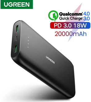 Ugreen Power Bank 20000mAh Fast Phone Charger Quick Charge 4.0 QC3.0 Portable External Battery for iPhone 12 XiaoMi PD Powerbank
