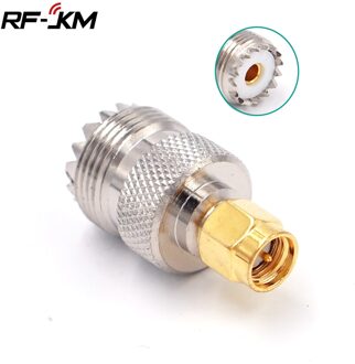 Uhf Dus-239 SO239 Vrouwelijke Naar Sma Male Connector Coax Adapter