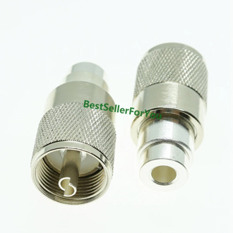 UHF male PL259 solder connector for RG58 RG400 RG142+Reducer for RG8 RG213 RG9913 LMR400