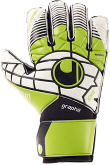 Uhlsport Eliminator Soft Graphit Keepershandschoen Keepershandschoenen - Unisex - groen/zwart/wit Maat 7.5/ Handomvang 20.5cm