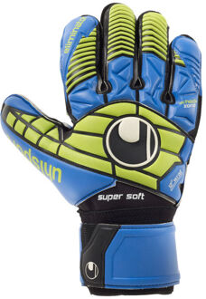 Uhlsport Eliminator Supersoft Keepershandschoen Keepershandschoenen - Unisex - blauw/groen/zwart/wit Maat 10/ Handomvang 27cm