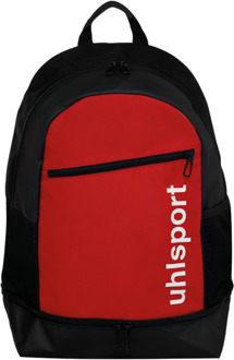 Uhlsport Essential Backpack met schoenvak 10042 Rood / zwart / wit - 30 liter (47 x 33 x x19 cm)