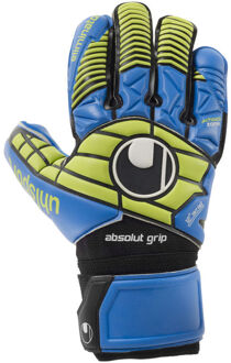 Uhlsport Keepershandschoenen Eliminator Absolute Grip HN Zwart / blauw / groen - 6