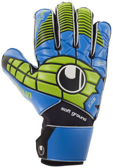 Uhlsport Keepershandschoenen Eliminator Soft Pro Zwart / blauw / groen - 11