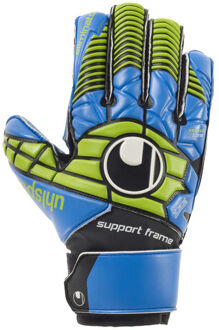 Uhlsport Keepershandschoenen Eliminator Soft SF Junior Zwart / blauw / groen - 4.5