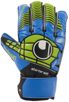 Uhlsport Keepershandschoenen Eliminator Starter Soft Zwart / blauw / groen - 2.5