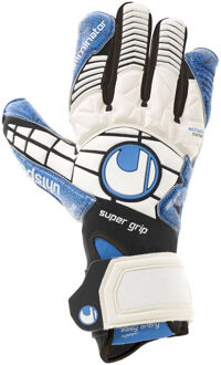 Uhlsport Keepershandschoenen Eliminator Supergrip Wit / zwart / blauwe energie - 8