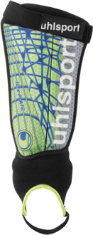 Uhlsport scheenbeschermer Flex plate 1006782 Fluogroen / blauw / anthraciet grijs
