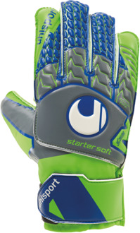 Uhlsport Starter Soft Tension Green Keepershandschoen Dark grau/fluo grün/marin - 11