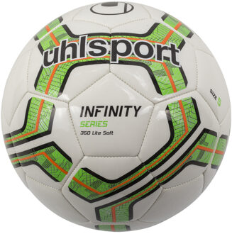 Uhlsport voetbal infinity 350 lite soft Wit / fluo groen / zwart - 5