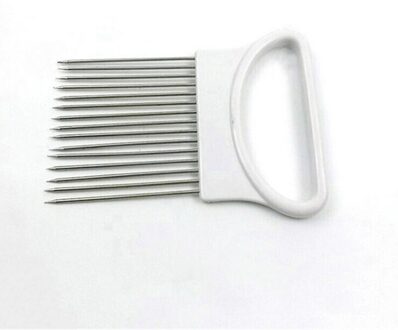 Ui Aardappel Tomaat Slicer Keuken Gadget Roestvrij Staal Ui Cutter Houder Groente Fruit Cutter Koken Gereedschap Shredders