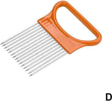 Ui Naald Ui Vork Staal Groenten Fruit Snijmachine Tomaat Cutter Snijden Veilig Aid Houder Keuken Accessoires Gereedschap