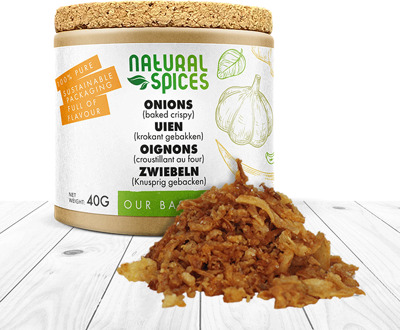 Uiensnippers krokant gebakken - 40 gram