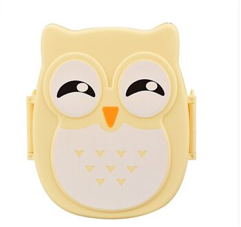 Uil Vormige Bento Box Met Compartiment Met Deksel Lunch Voedsel Container Kinderen School Draagbare Bento Box