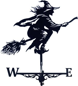 Uil Weathercock Decoratieve Stakes Heks Hen Metalen Gazon Tuinieren Binnenplaats Sculptuur Wind Richting Indicator Party