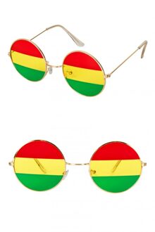 Uilenbril Limbo Rood/Geel/Groen Rood - Zalm, Geel - Beige - Creme, Groen, Goud - Brons