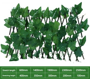 Uitbreidbaar Binnenplaats Hek Faux Lvy Privacy Hek Thuis Intrekbare Kunstmatige Tuinhek Tuinieren Decoratieve Gereedschap Balkon Bsweet potato bladeren