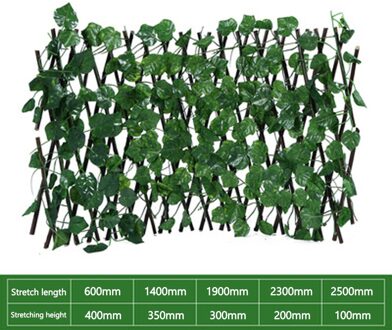 Uitbreidbaar Binnenplaats Hek Faux Lvy Privacy Hek Thuis Intrekbare Kunstmatige Tuinhek Tuinieren Decoratieve Gereedschap Balkon klein grape bladeren